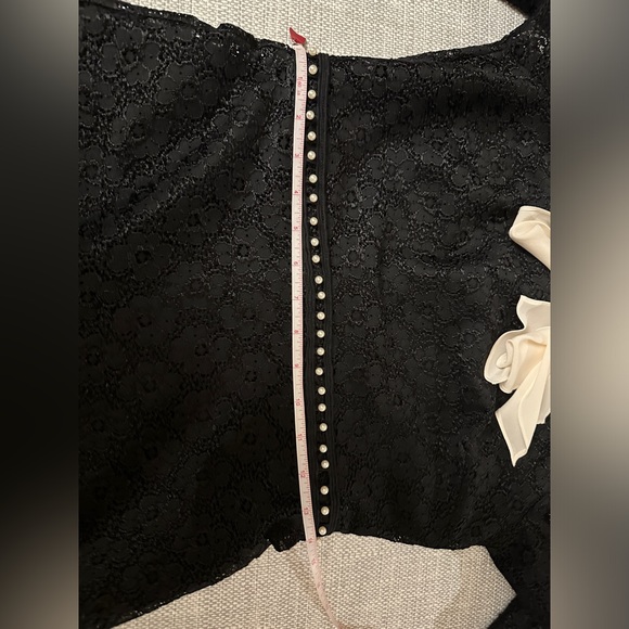 Sandro Lace Neck Tie Dress Size 38/small - Picture 11 of 14